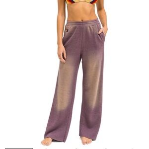 ESSENTIAL WIDE LEG POCKET SWEATPANTS - FADED MOCHA